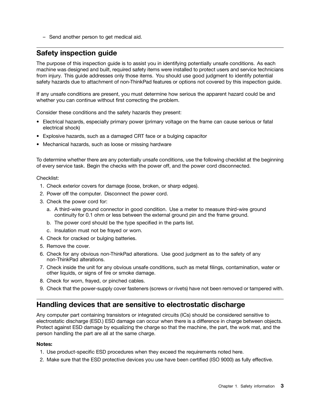 IBM T400S, T410SI manual Safety inspection guide 