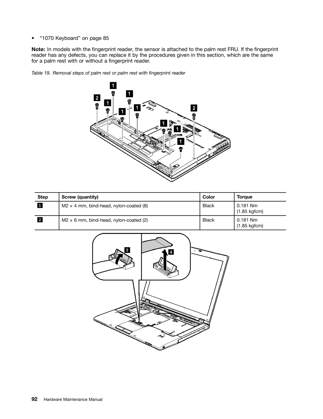 IBM T410SI, T400S manual Keyboard on 