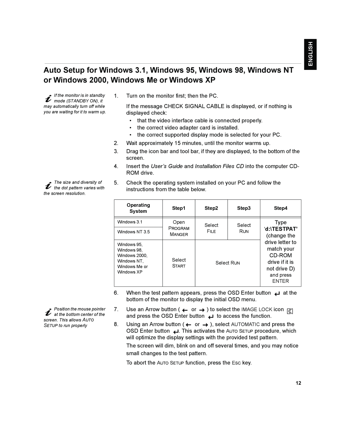 IBM T541A manual English, ‘d\TESTPAT’, Japanese Italiano Español, Compl & Warr, Operating, System 