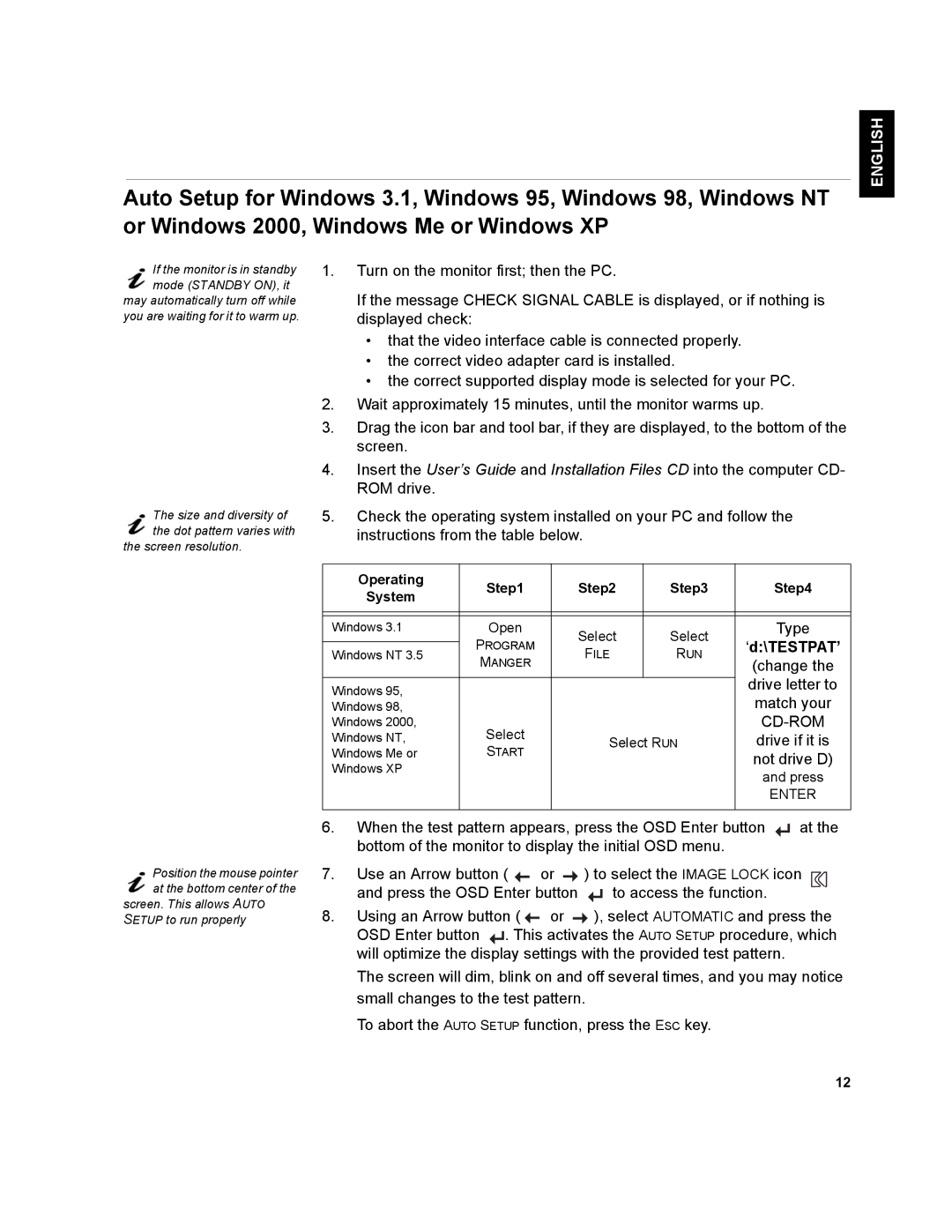 IBM T541A manual ‘d\TESTPAT’, Japanese Italiano Español, Compl & Warr 