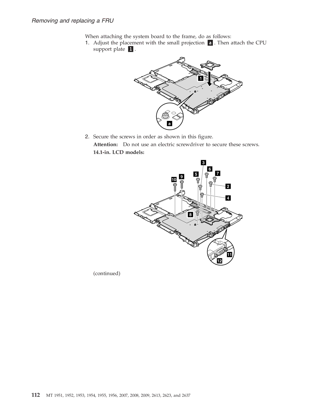 IBM T60P manual 14.1-in. LCD models 