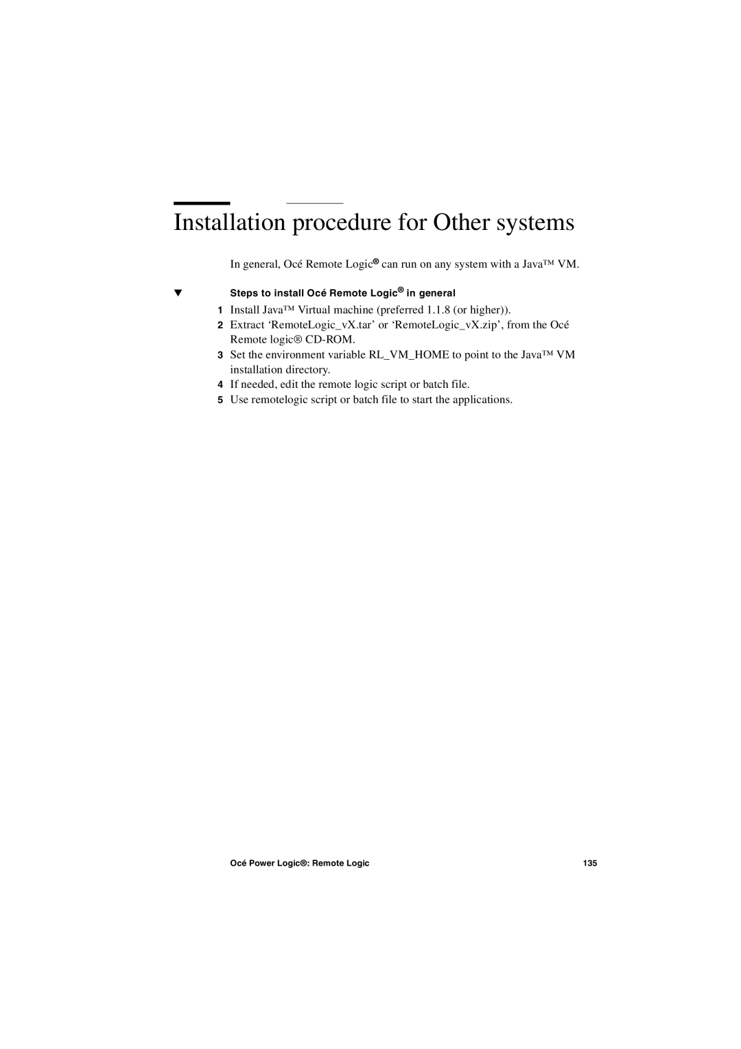 IBM TDS400 user manual Installation procedure for Other systems 