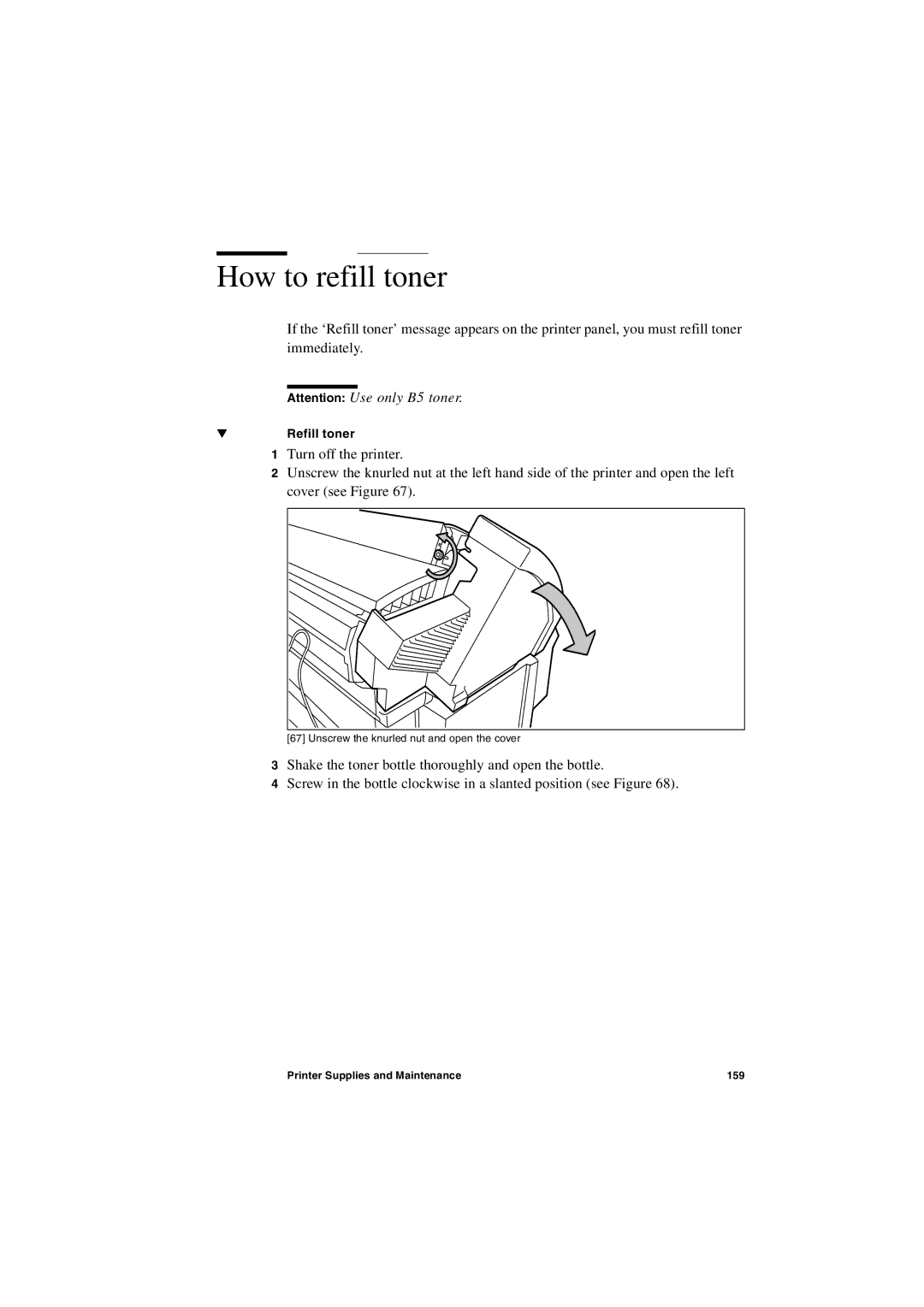 IBM TDS400 user manual How to refill toner 