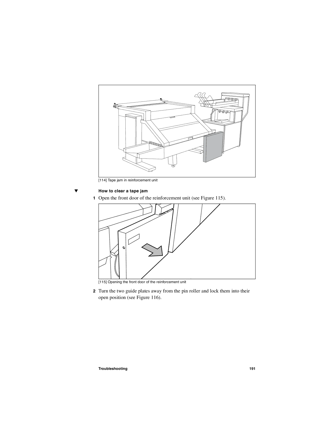 IBM TDS400 user manual Open the front door of the reinforcement unit see Figure 