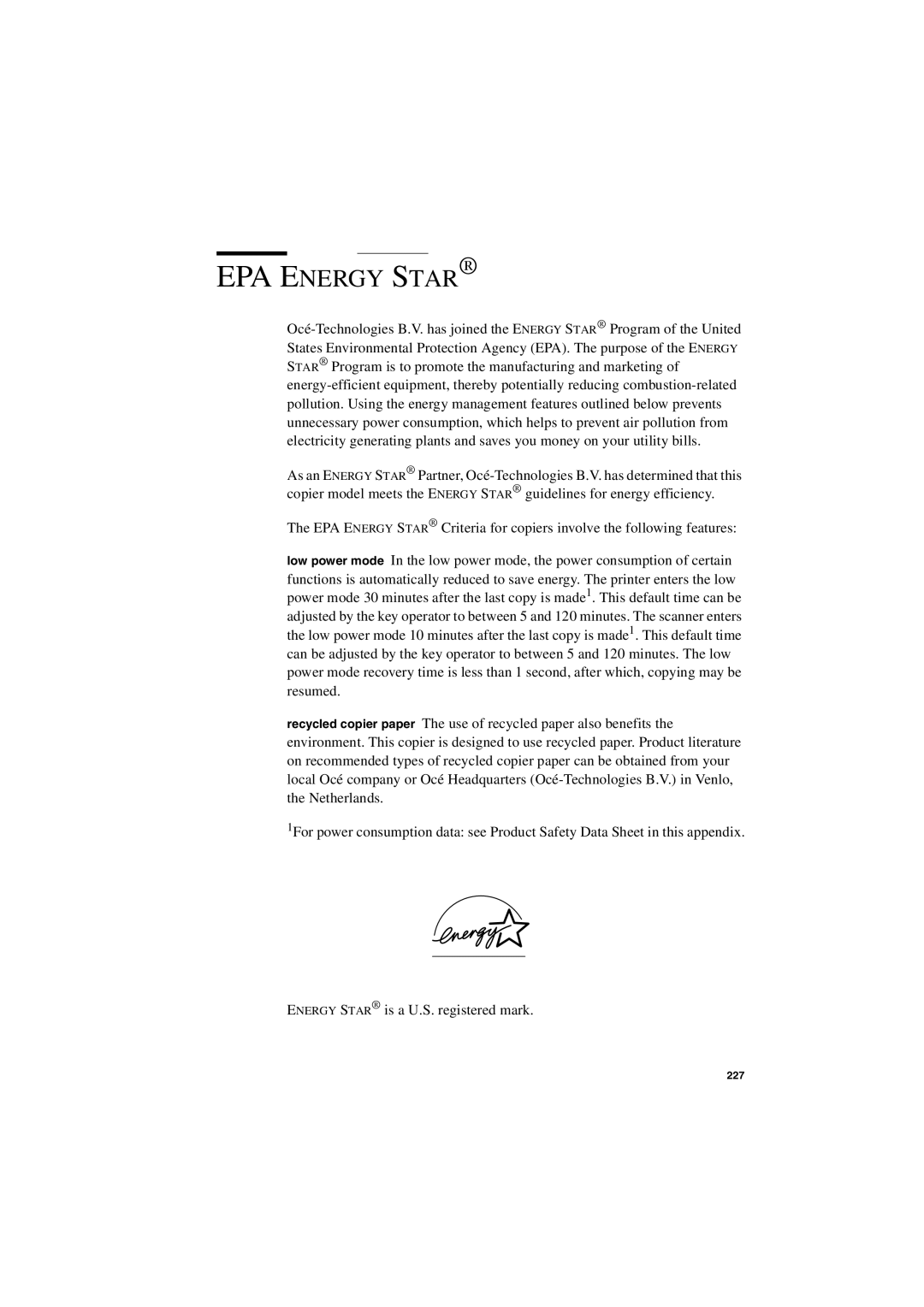 IBM TDS400 user manual EPA Energy Star 