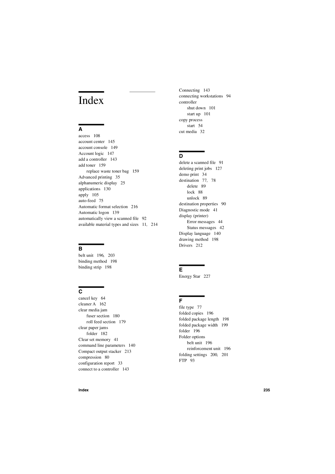 IBM TDS400 user manual Index 