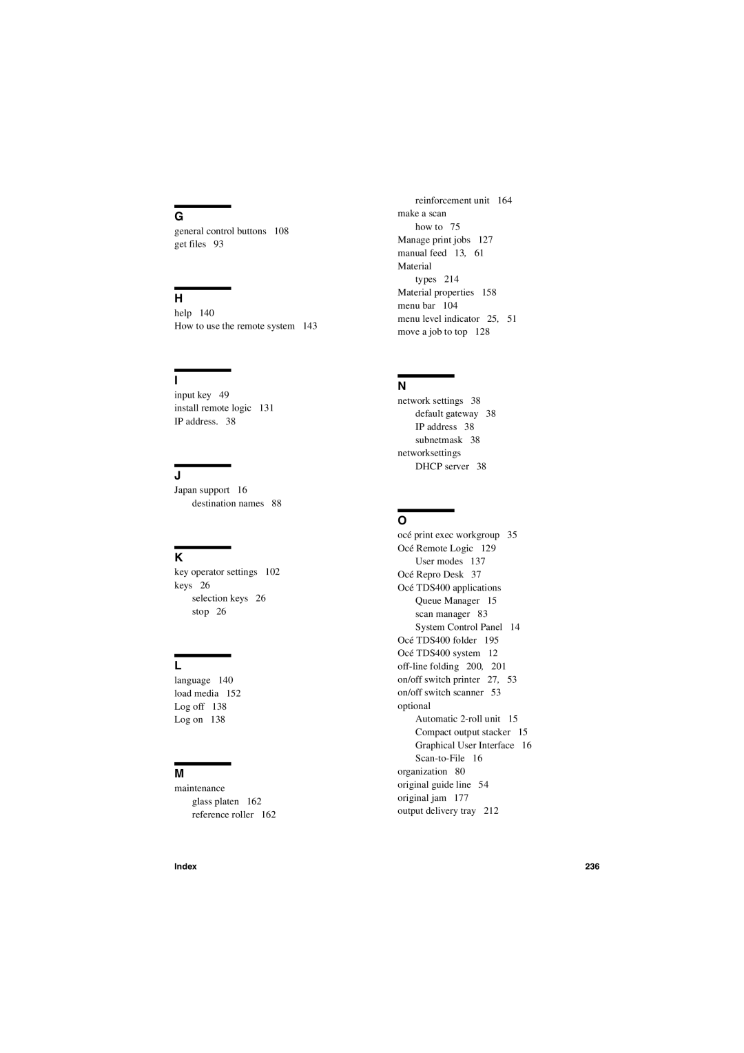 IBM TDS400 user manual Index 236 