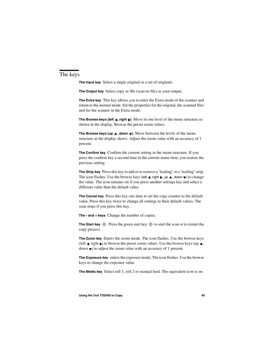 IBM user manual Using the Océ TDS400 to Copy 