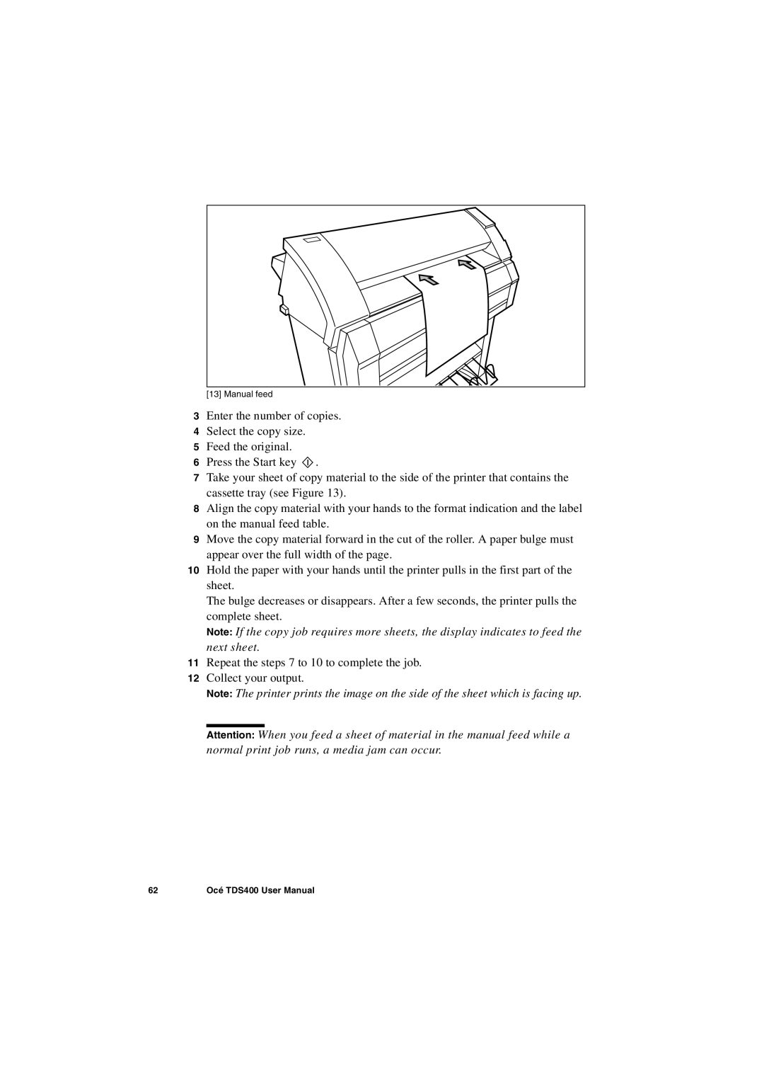 IBM TDS400 user manual Manual feed 