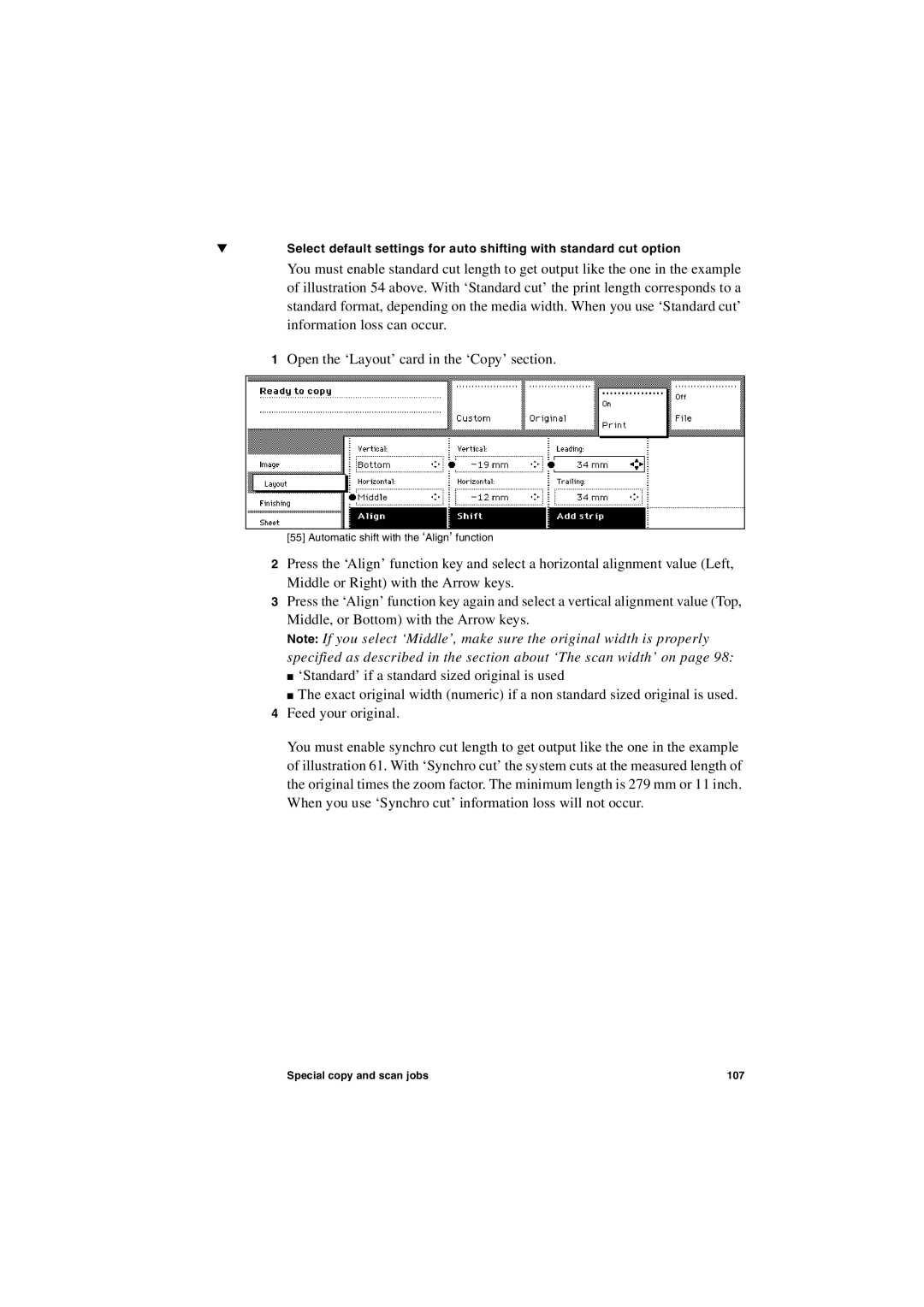 IBM TDS800 user manual Special copy and scan jobs 107 