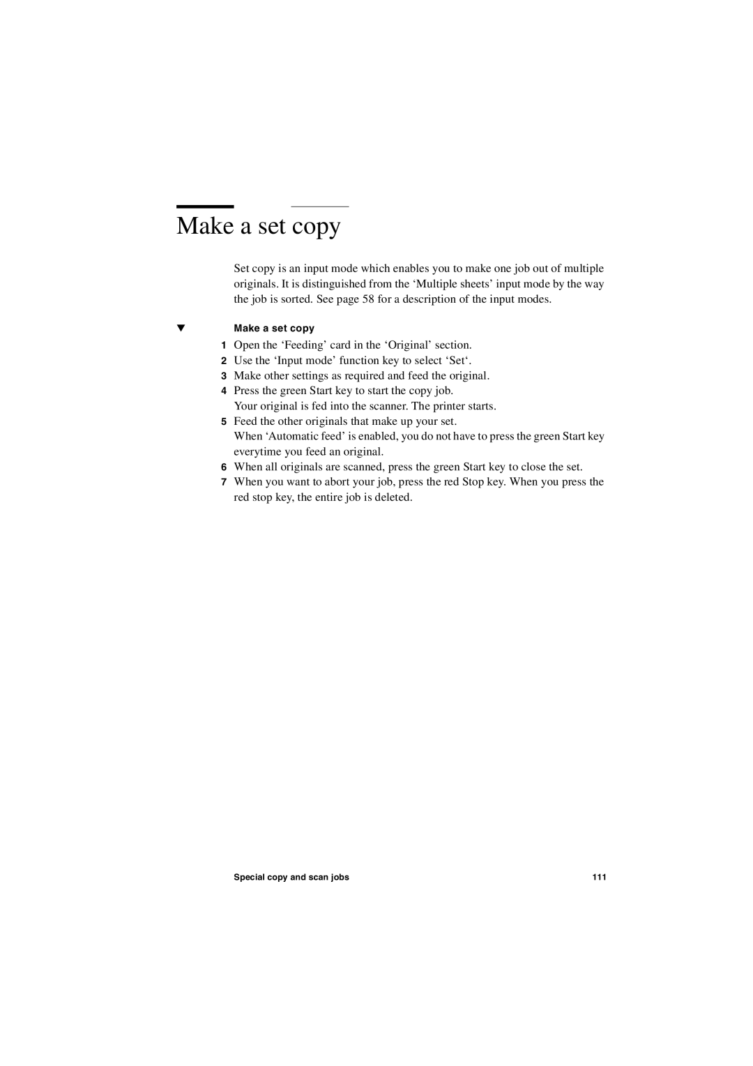 IBM TDS800 user manual Make a set copy 