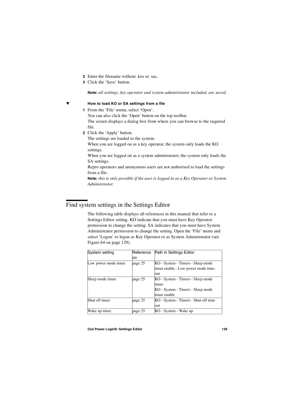 IBM TDS800 user manual Find system settings in the Settings Editor, System setting Reference Path in Settings Editor 