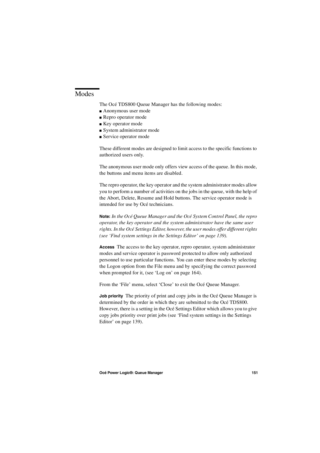 IBM TDS800 user manual Modes 