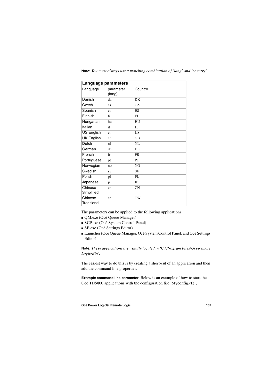 IBM TDS800 user manual Language parameters 