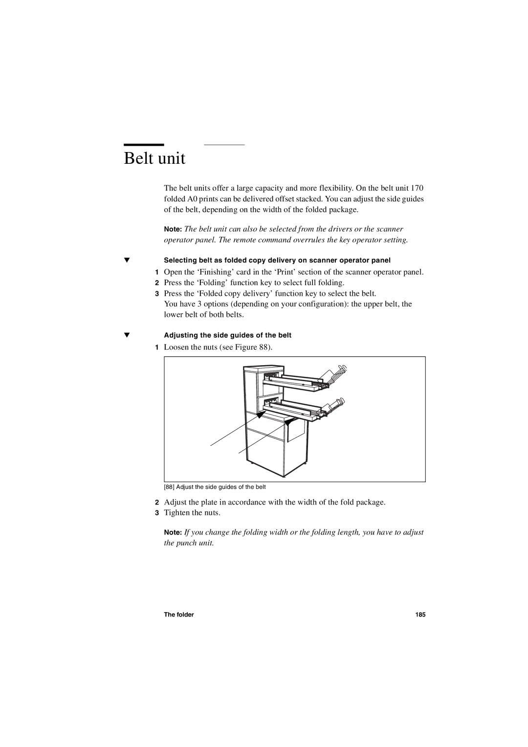 IBM TDS800 user manual Belt unit 