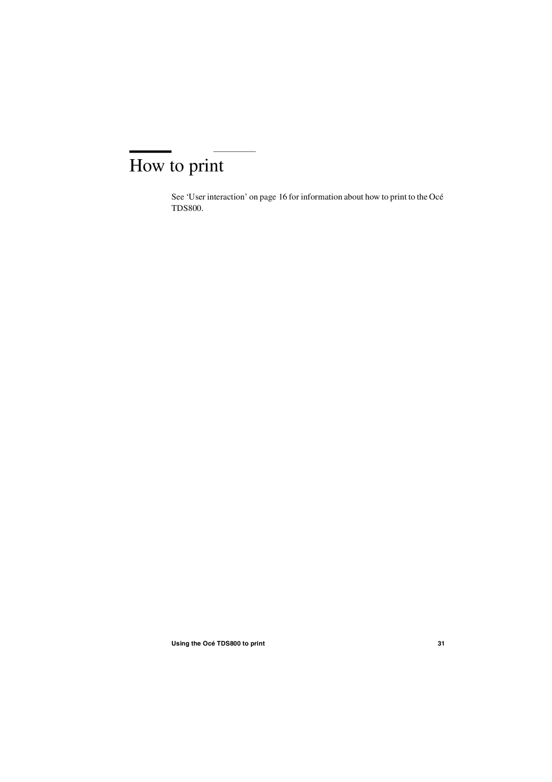 IBM TDS800 user manual How to print 