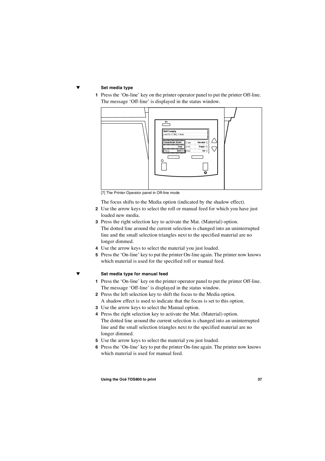 IBM TDS800 user manual Set media type 