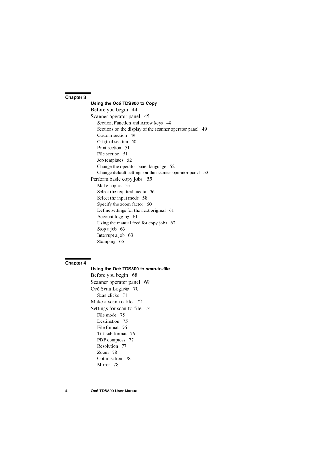 IBM TDS800 user manual Before you begin Scanner operator panel Océ Scan Logic 