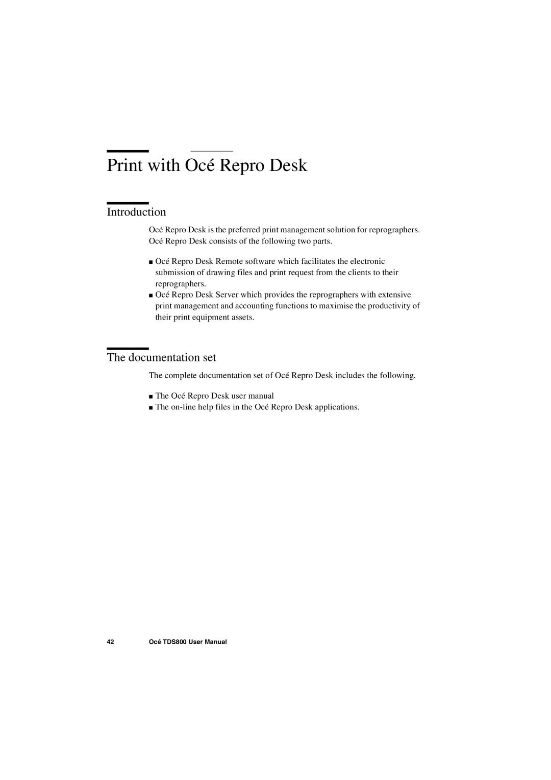 IBM TDS800 user manual Print with Océ Repro Desk 