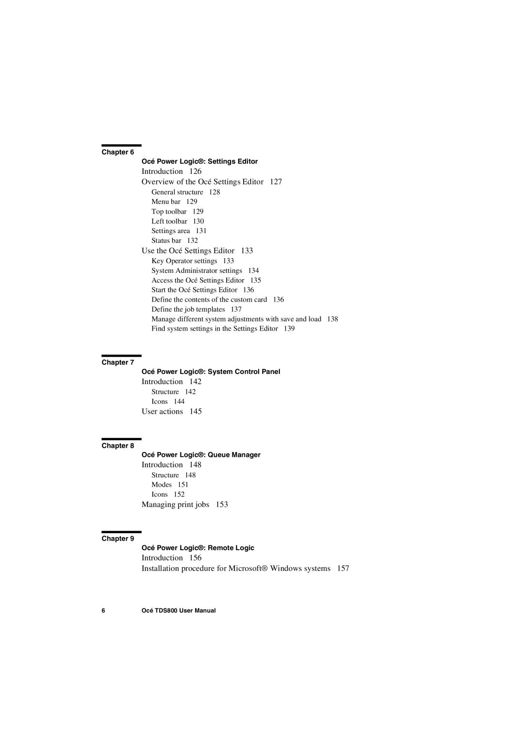 IBM TDS800 user manual Introduction Overview of the Océ Settings Editor 