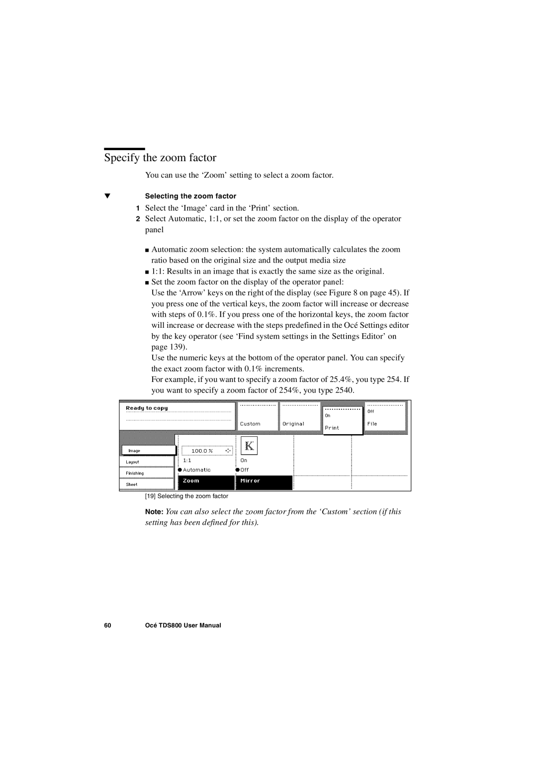 IBM TDS800 user manual Specify the zoom factor 