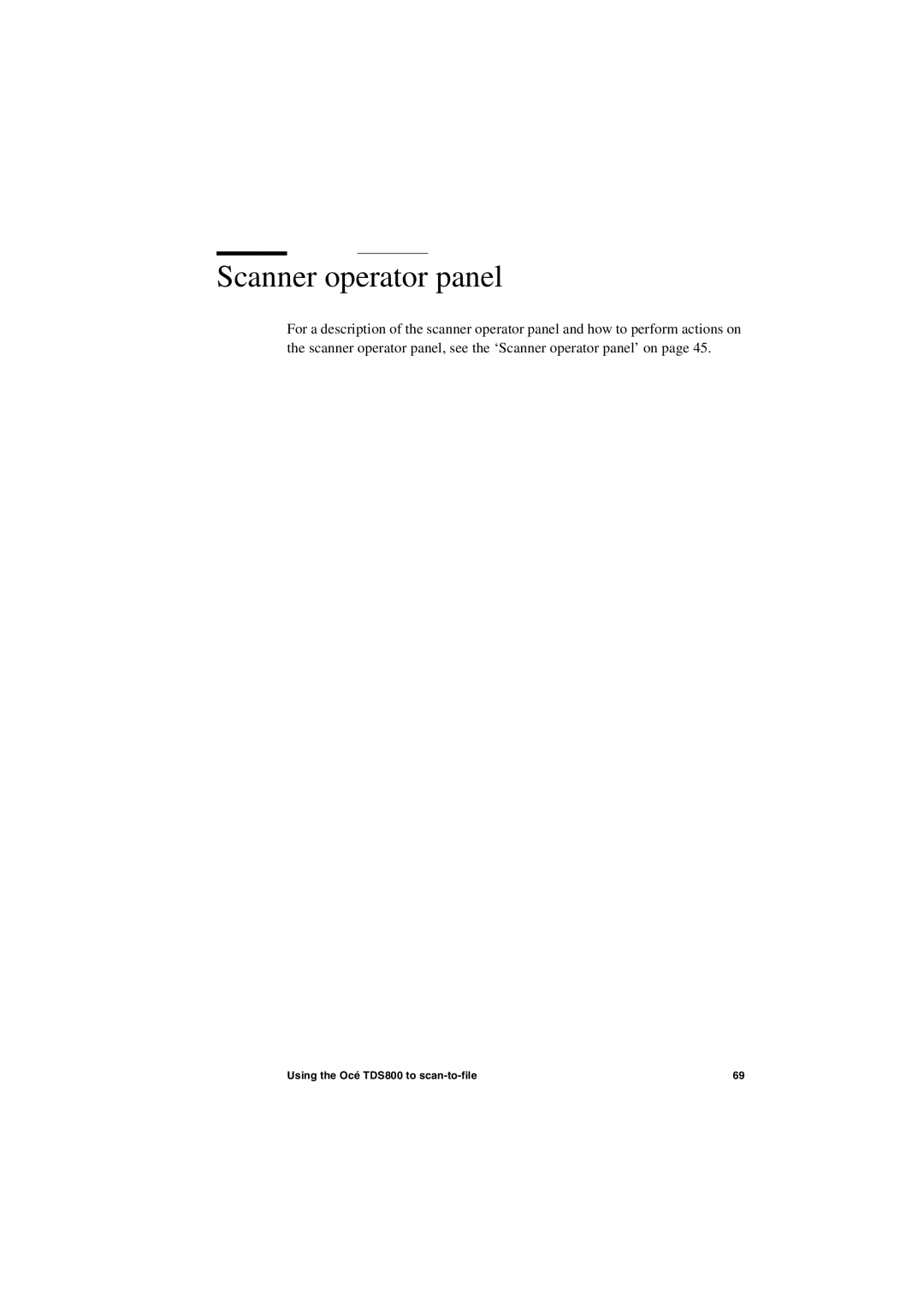 IBM user manual Using the Océ TDS800 to scan-to-file 