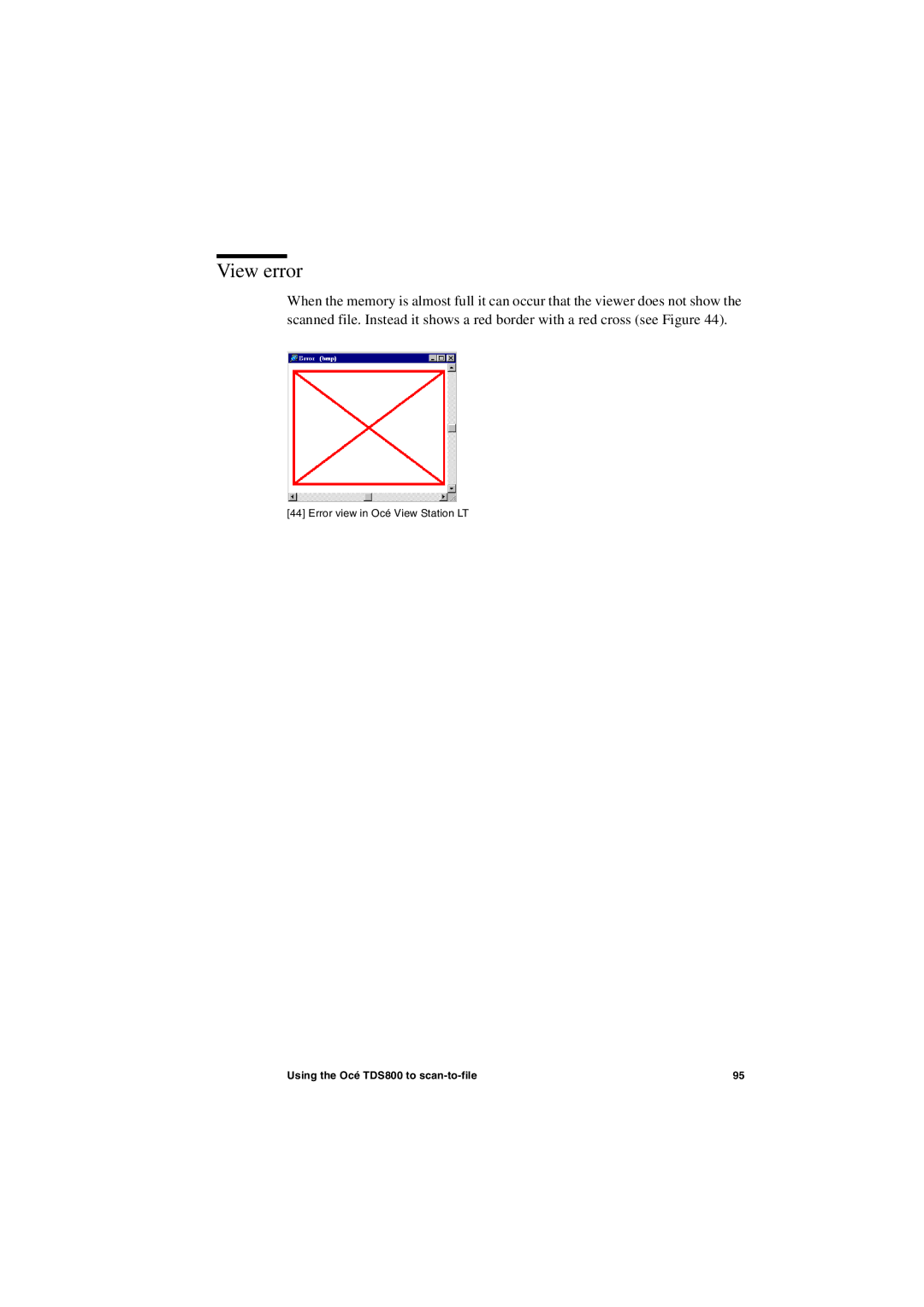 IBM TDS800 user manual View error 