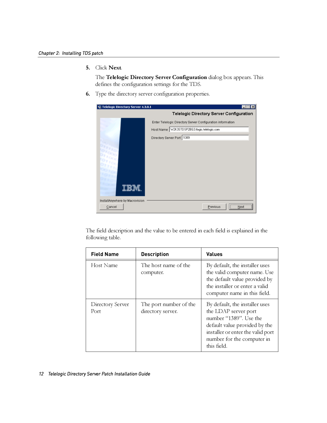 IBM Telelogic Directory Server manual Click Next 