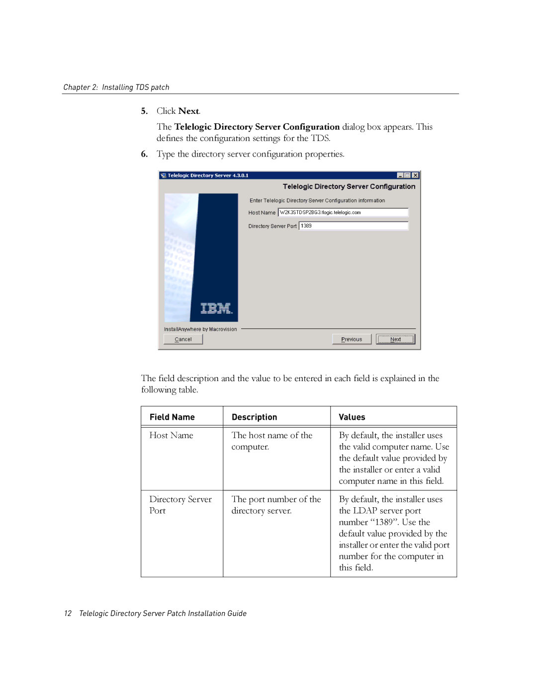 IBM Telelogic Directory Server manual Click Next 