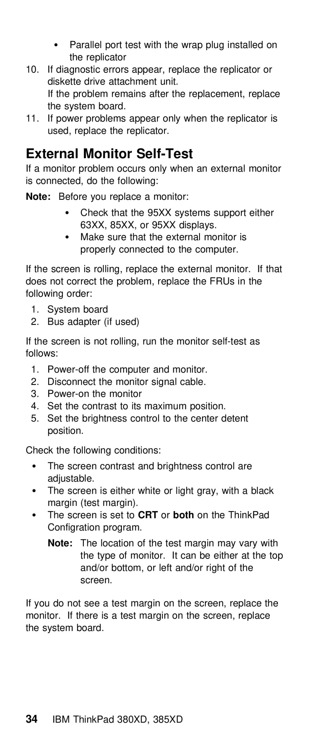 IBM THINKPAD 385XD (2635) manual Self-Test 