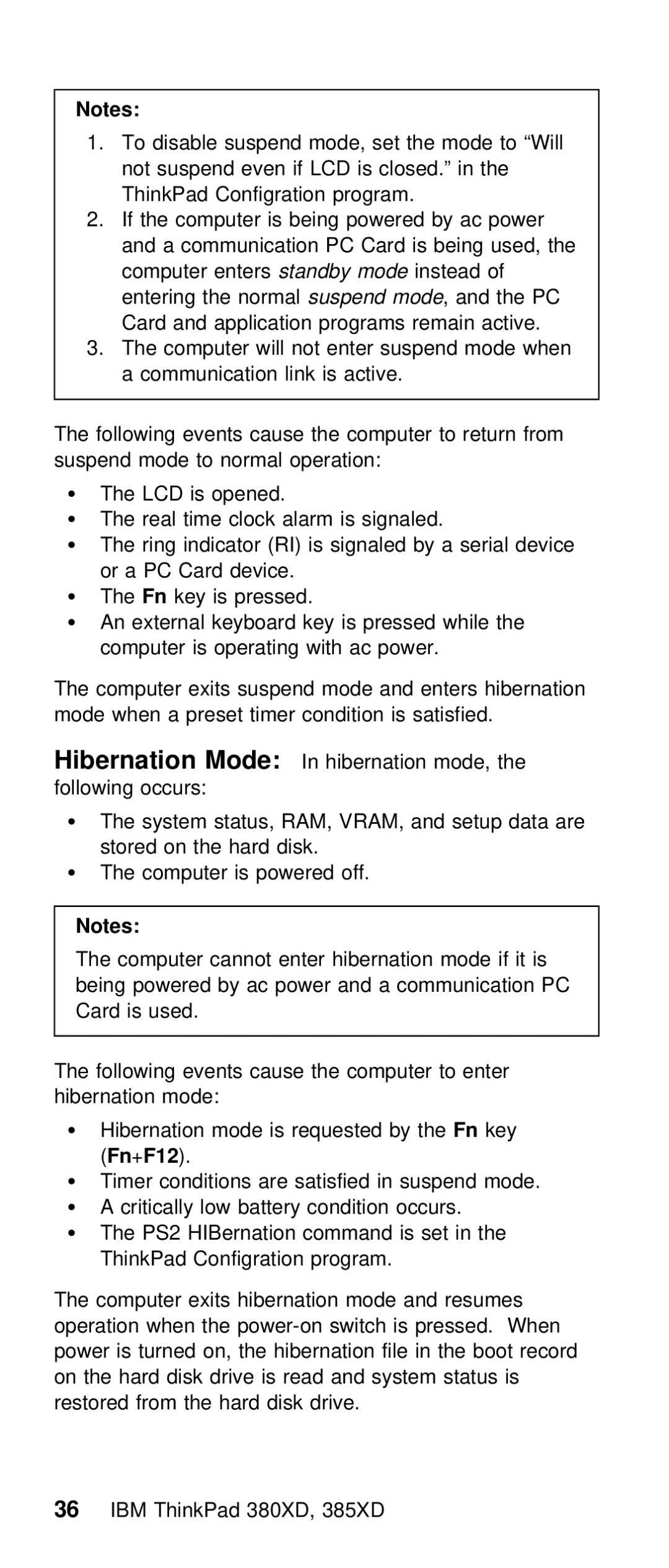 IBM THINKPAD 385XD (2635) manual Fn +F12 