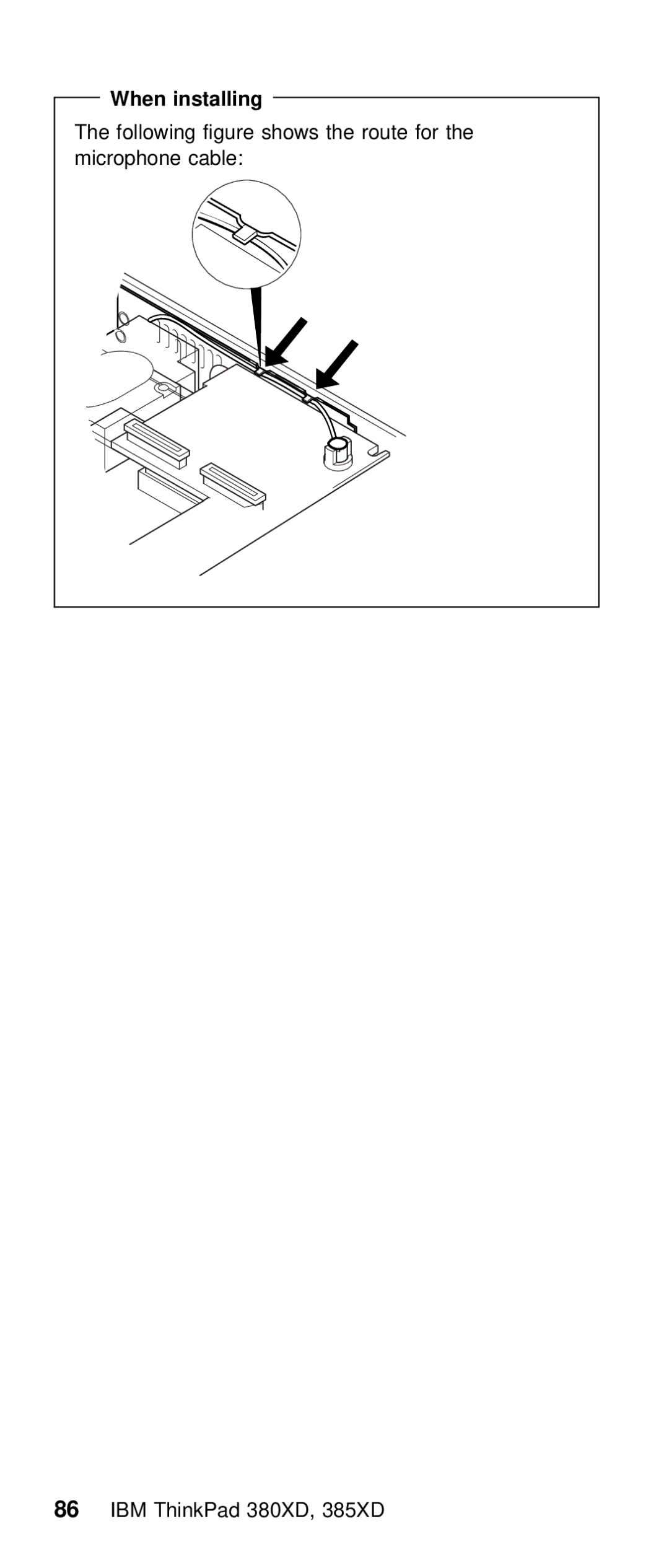 IBM THINKPAD 385XD (2635) manual When installing 