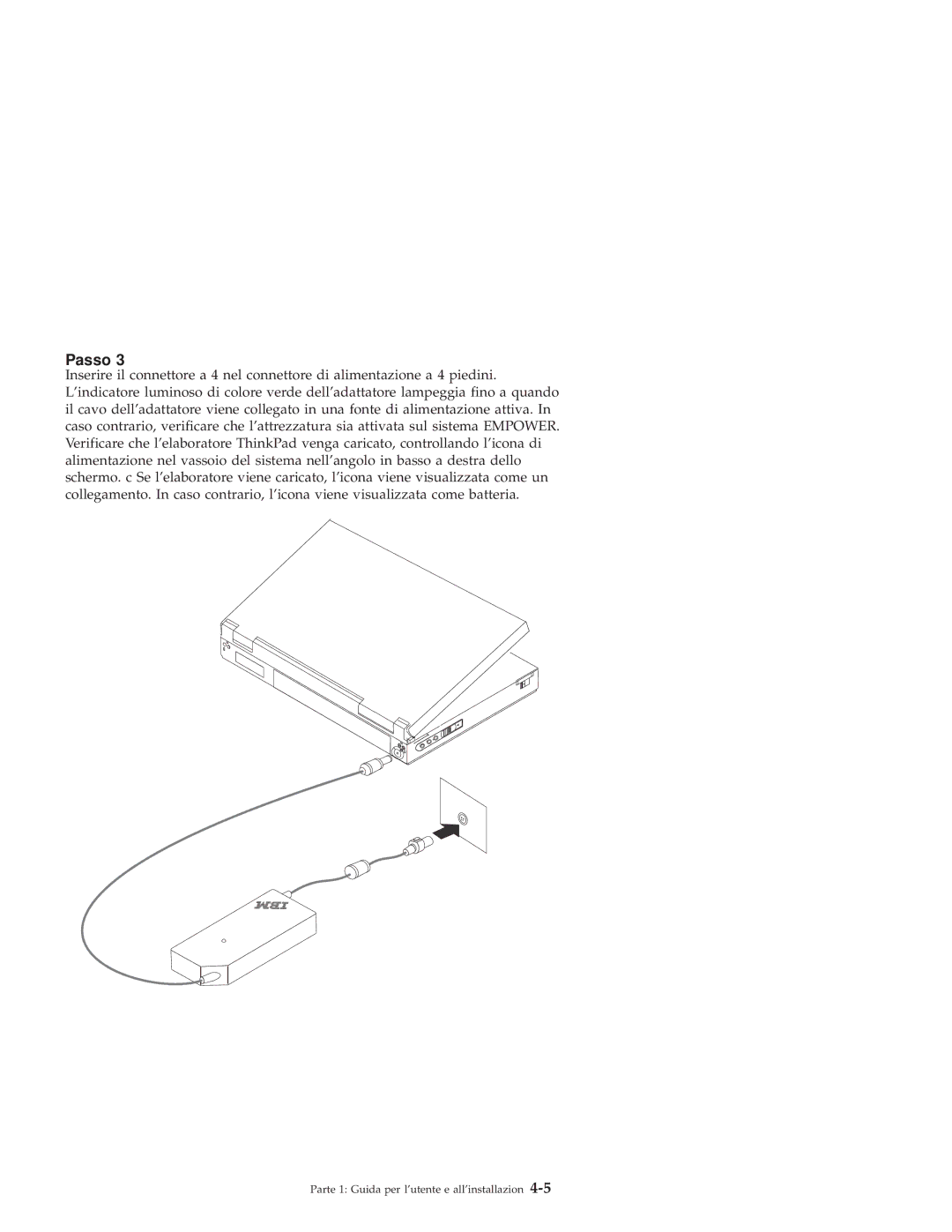 IBM THINKPAD 72 W DC manual Parte 1 Guida per lutente e allinstallazion 