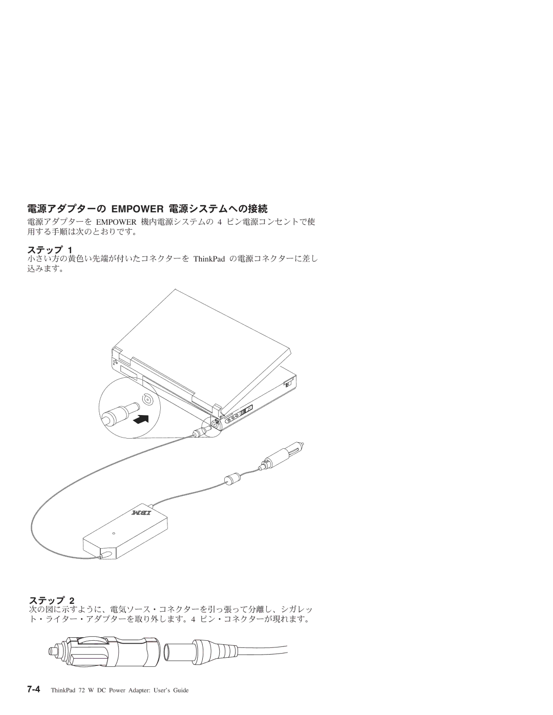 IBM THINKPAD 72 W DC manual Empower 