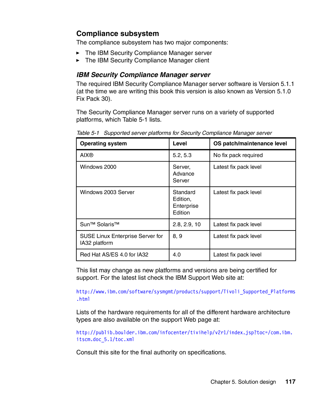 IBM Tivoli and Cisco manual Compliance subsystem, IBM Security Compliance Manager server 