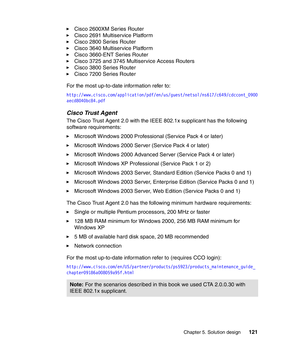 IBM Tivoli and Cisco manual Cisco Trust Agent 