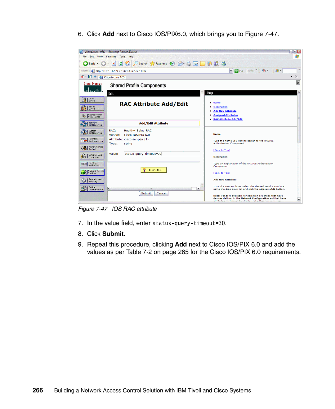 IBM Tivoli and Cisco manual IOS RAC attribute 