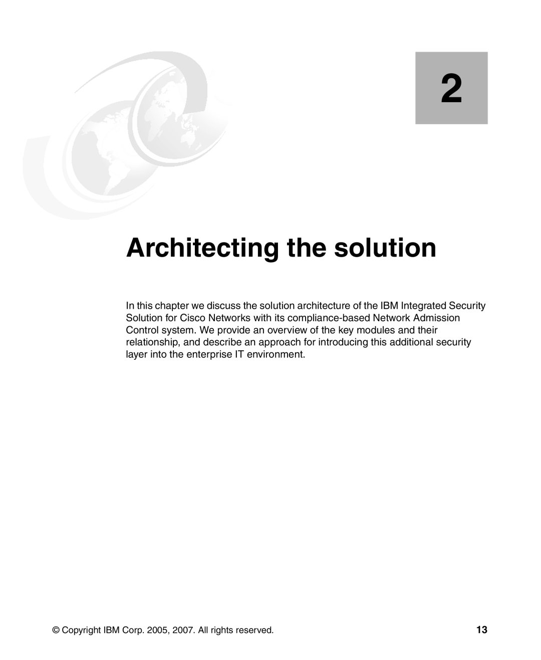 IBM Tivoli and Cisco manual Architecting the solution 