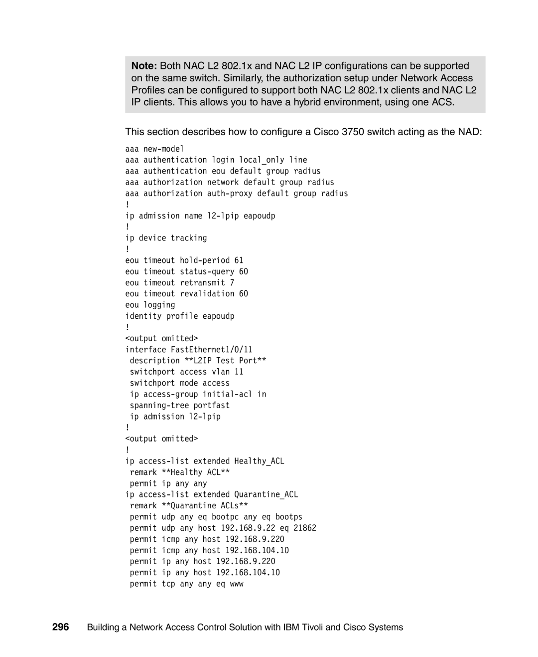 IBM Tivoli and Cisco manual 