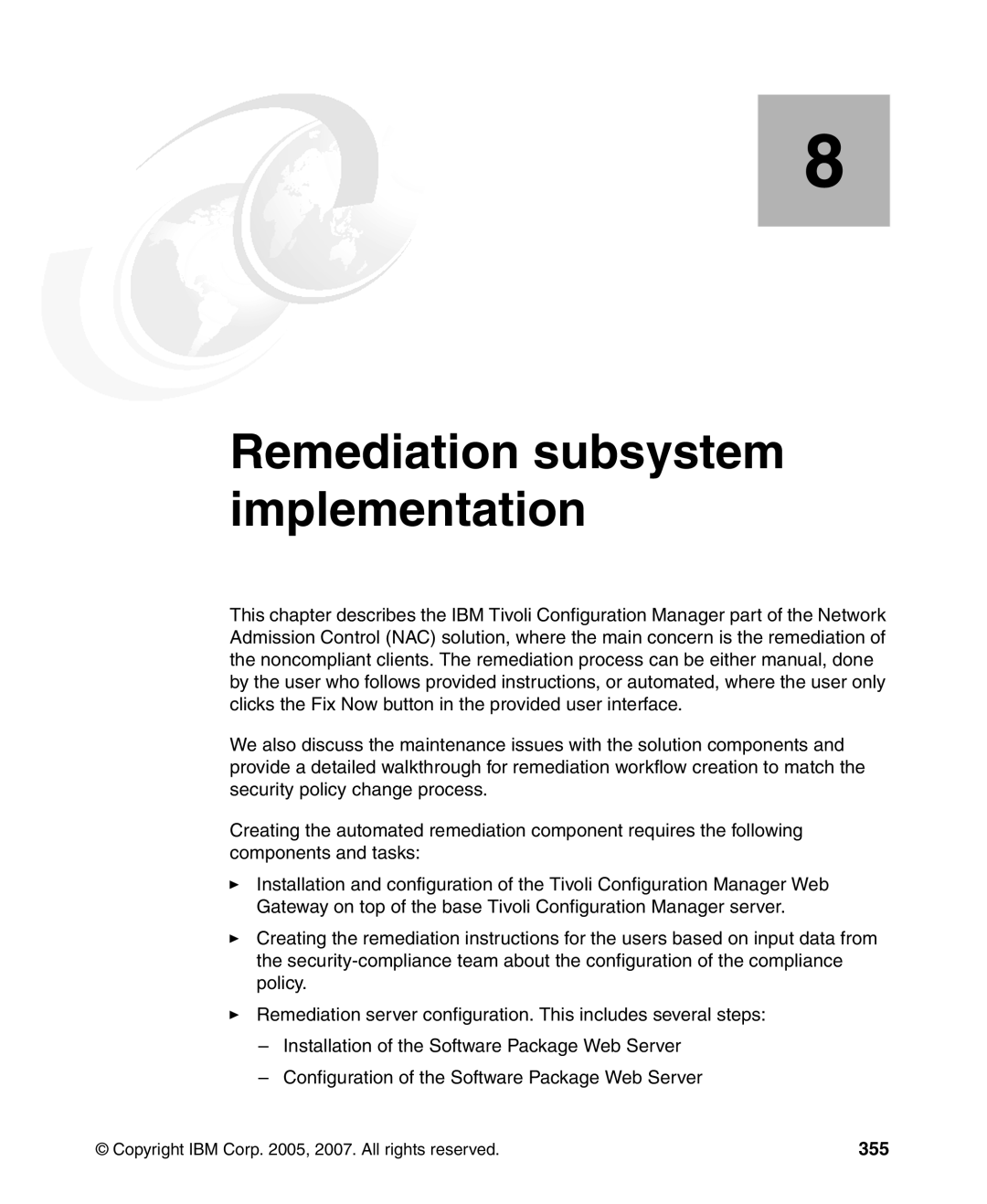 IBM Tivoli and Cisco manual Remediation subsystem implementation, 355 