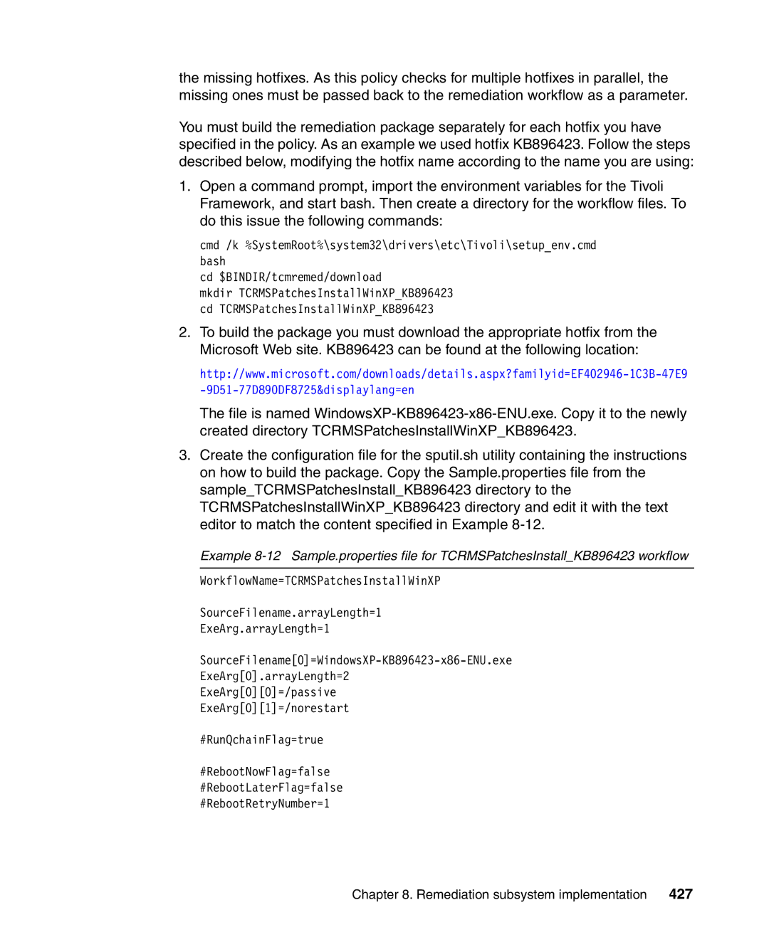 IBM Tivoli and Cisco manual 427 