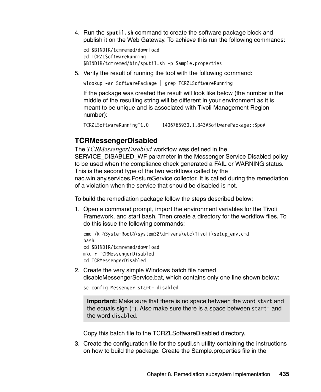 IBM Tivoli and Cisco manual TCRMessengerDisabled, 435 