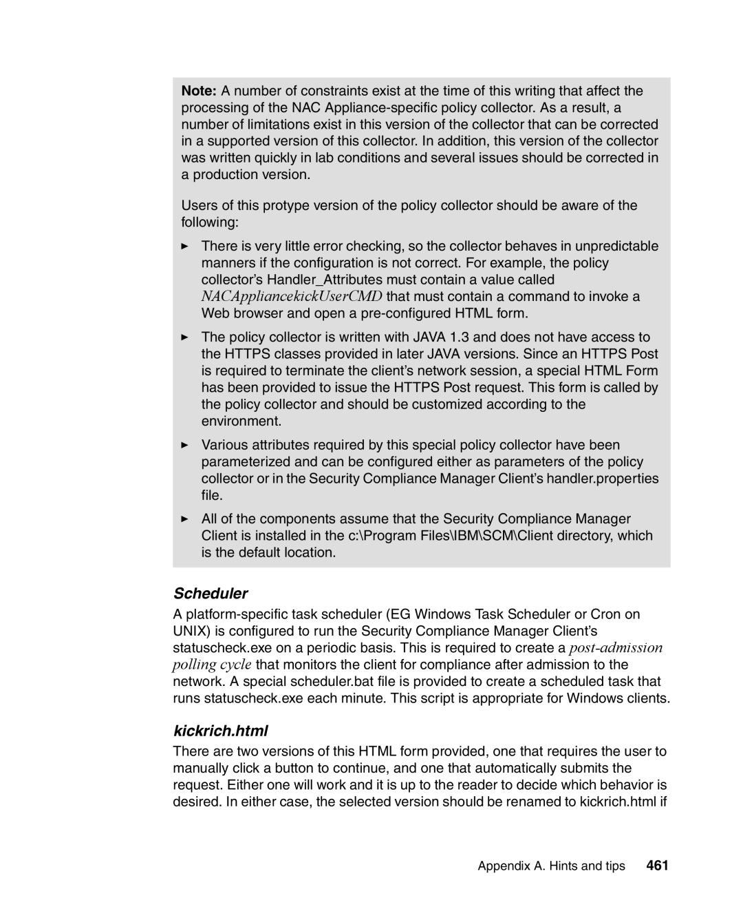 IBM Tivoli and Cisco manual Scheduler, Kickrich.html 