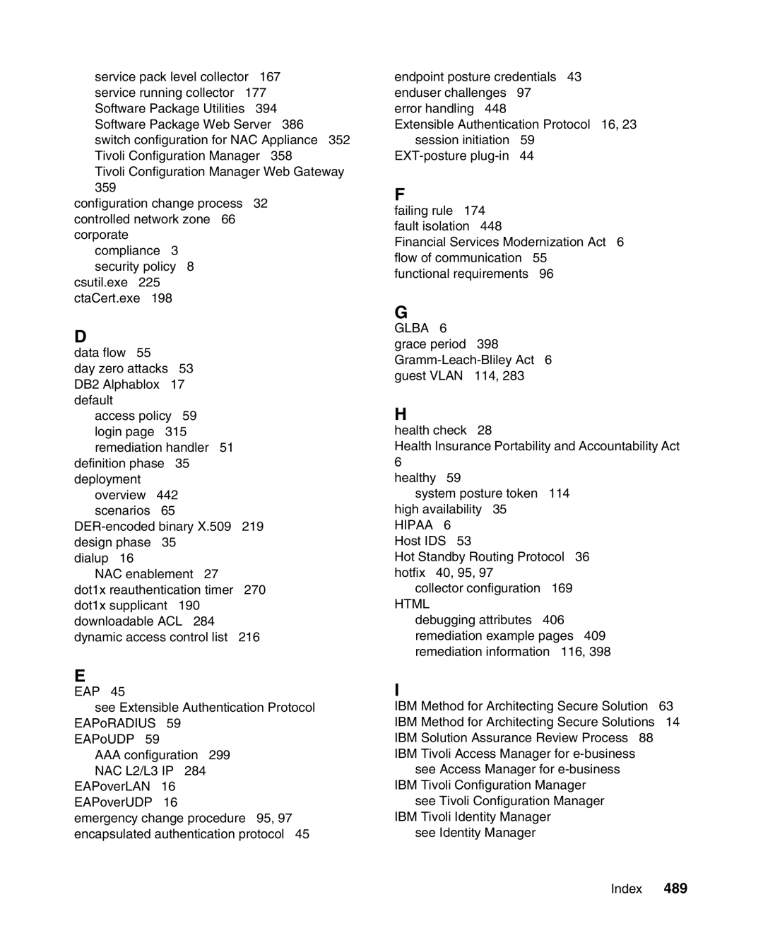 IBM Tivoli and Cisco manual Glba, Html 