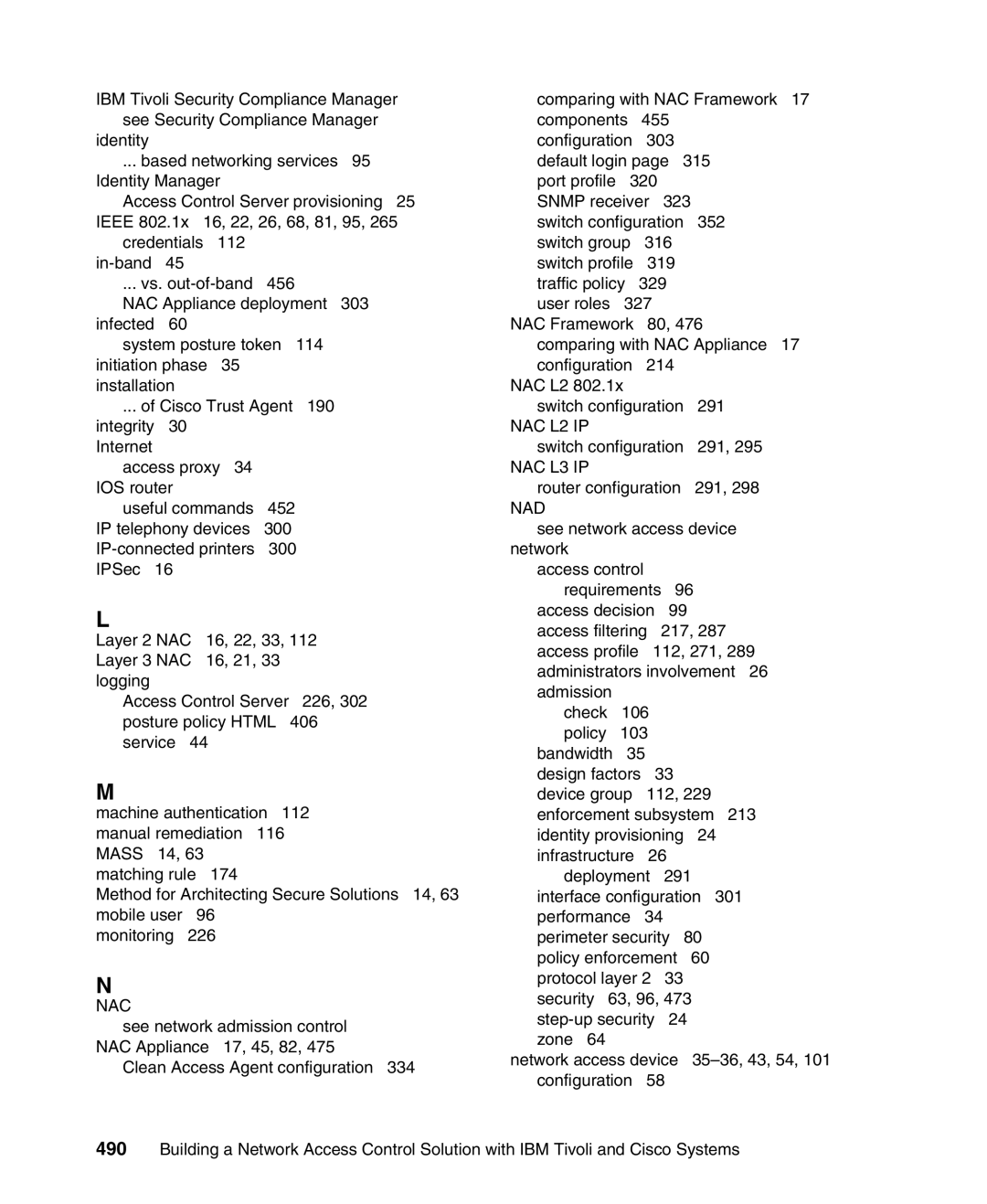 IBM Tivoli and Cisco manual Nac, Nad 