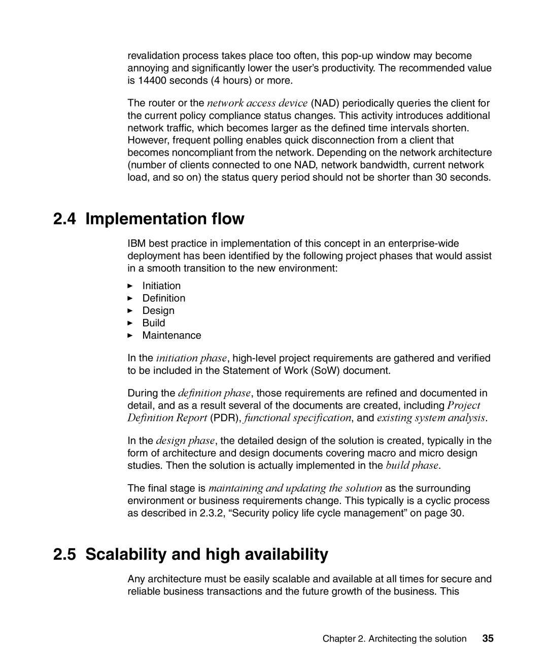 IBM Tivoli and Cisco manual Implementation flow, Scalability and high availability 