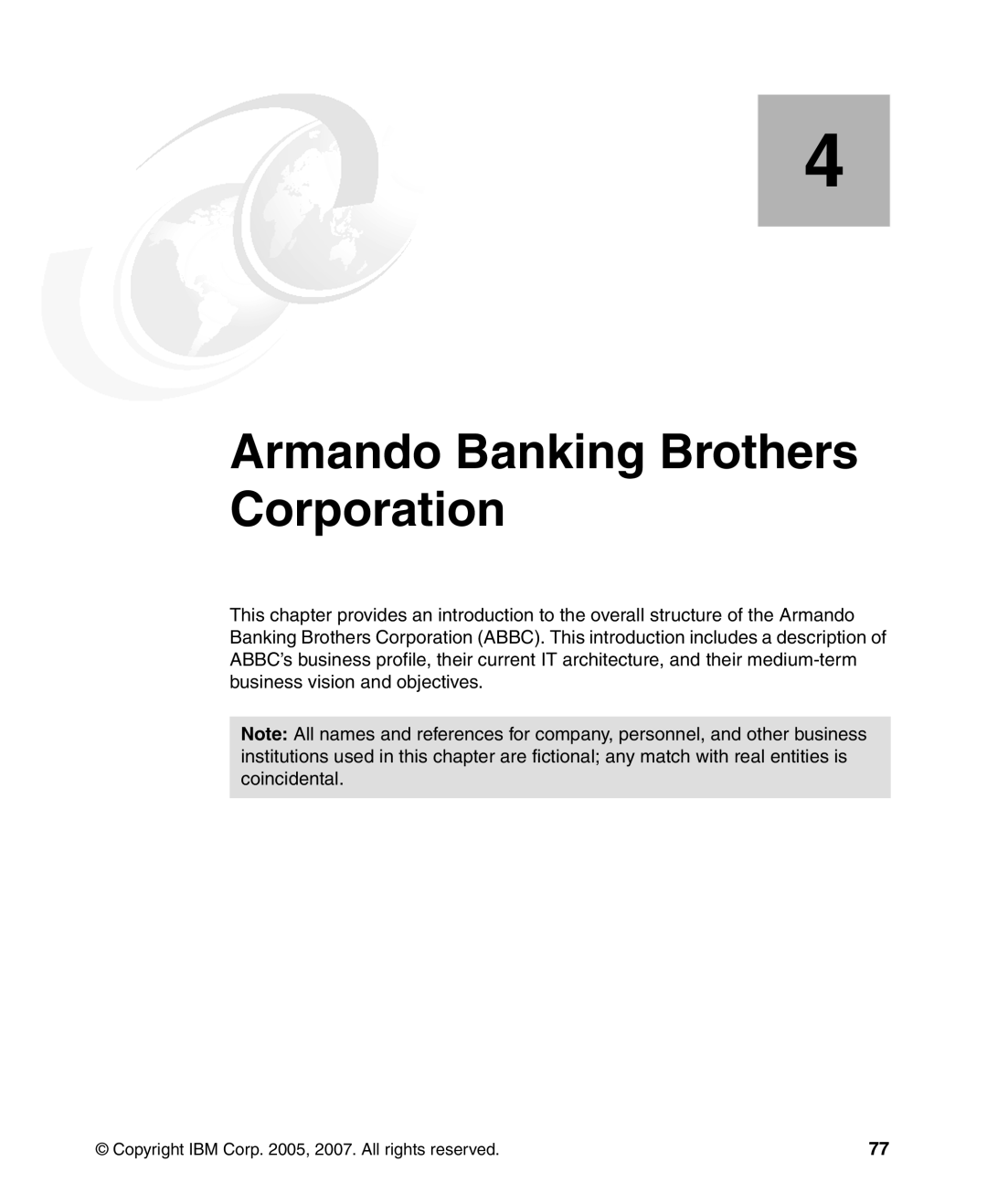 IBM Tivoli and Cisco manual Armando Banking Brothers Corporation 