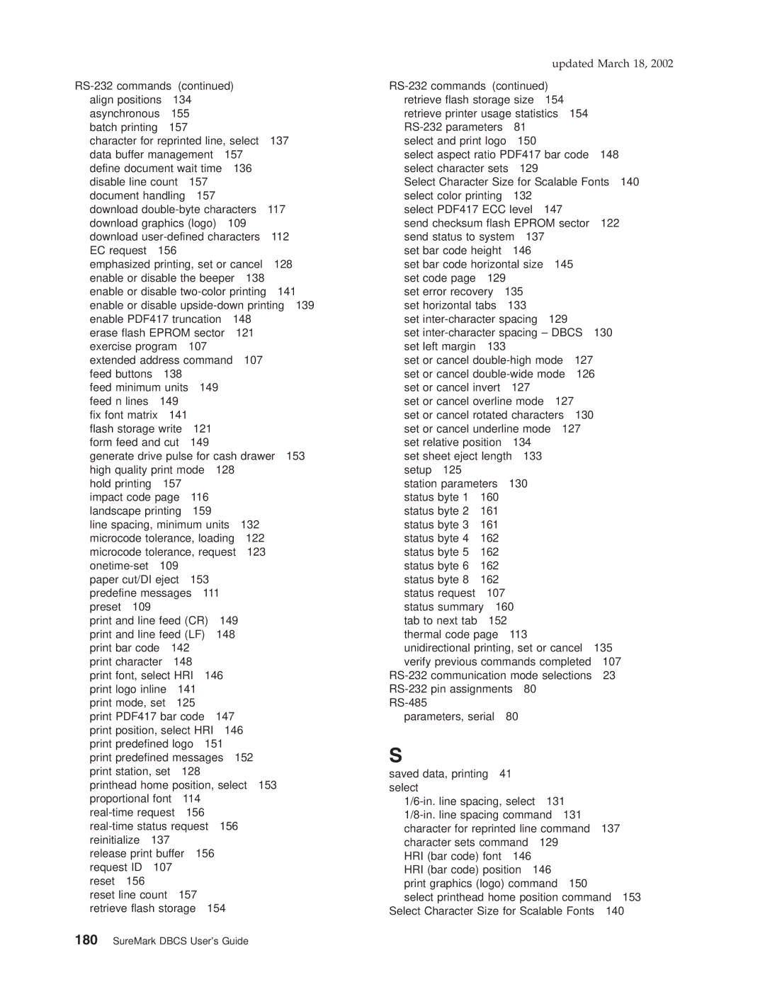 IBM TM7, TI5, TF7, TG5 manual Disable line count 157 