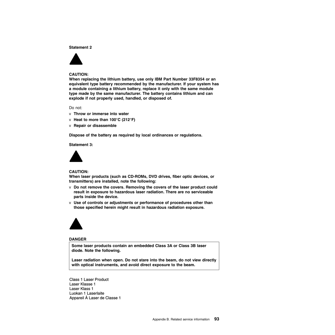 IBM Type 8677, Type 1881 manual Do not 