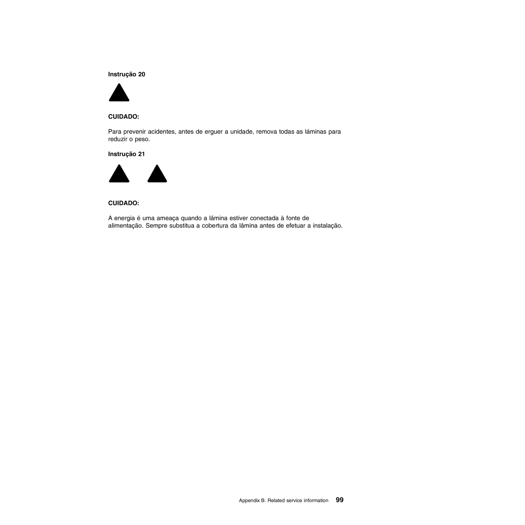 IBM Type 8677, Type 1881 manual Cuidado 